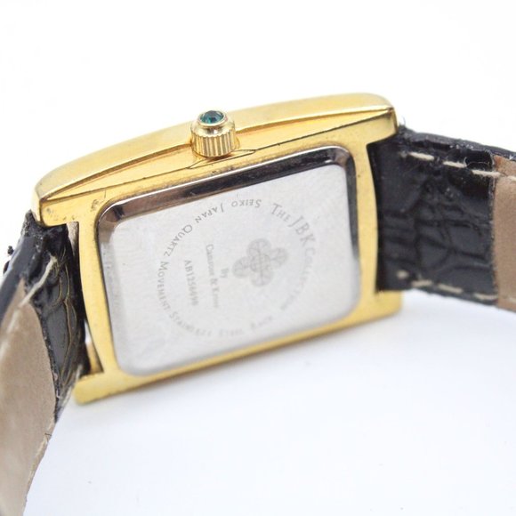 JBK Jacqueline Kennedy Watch Womens Gold Tone Stainless Steel Rhinestones Rare - Picture 8 of 9